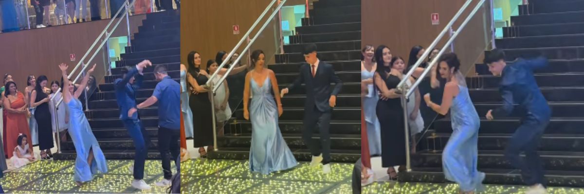 Família dá show durante festa de formatura do ensino médio em Goiás e viraliza nas redes sociais