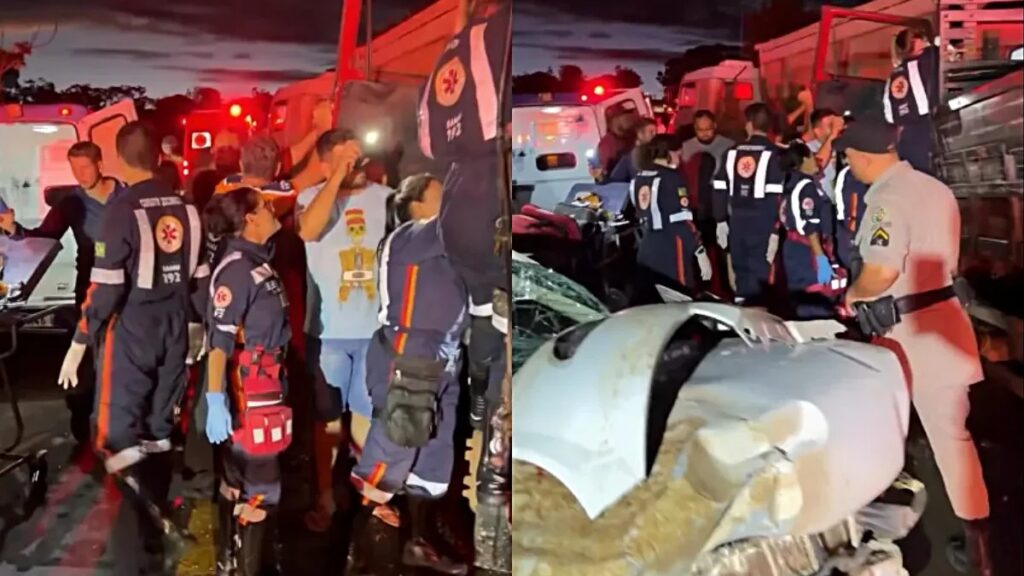 Quatro pessoas morrem e duas ficam feridas em grave acidente na GO-219