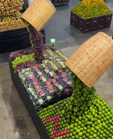 Empresário de Goiânia transforma hortifruti em obra de arte e chama atenção fora do Brasil