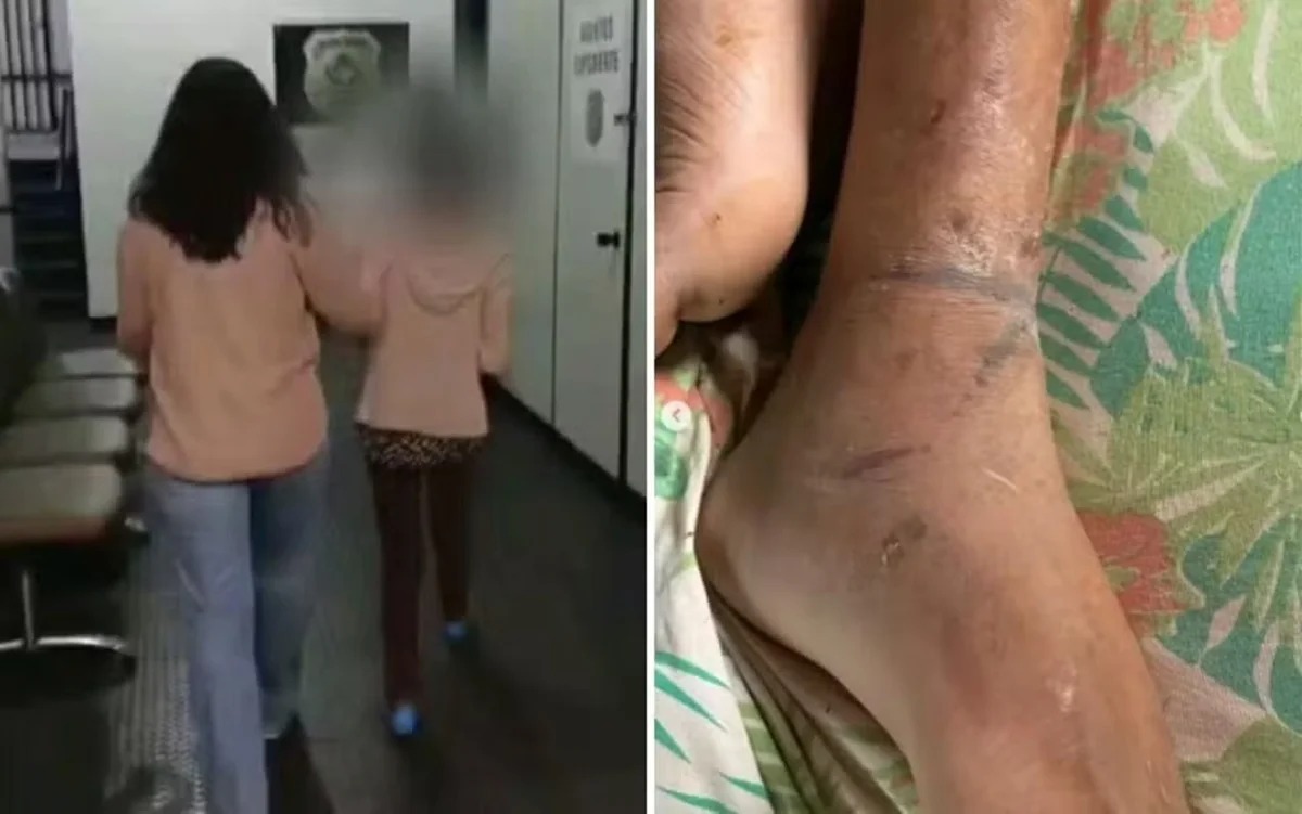 Filho é encontrado acorrentado à cama e vivendo em situação degradante em Goiás