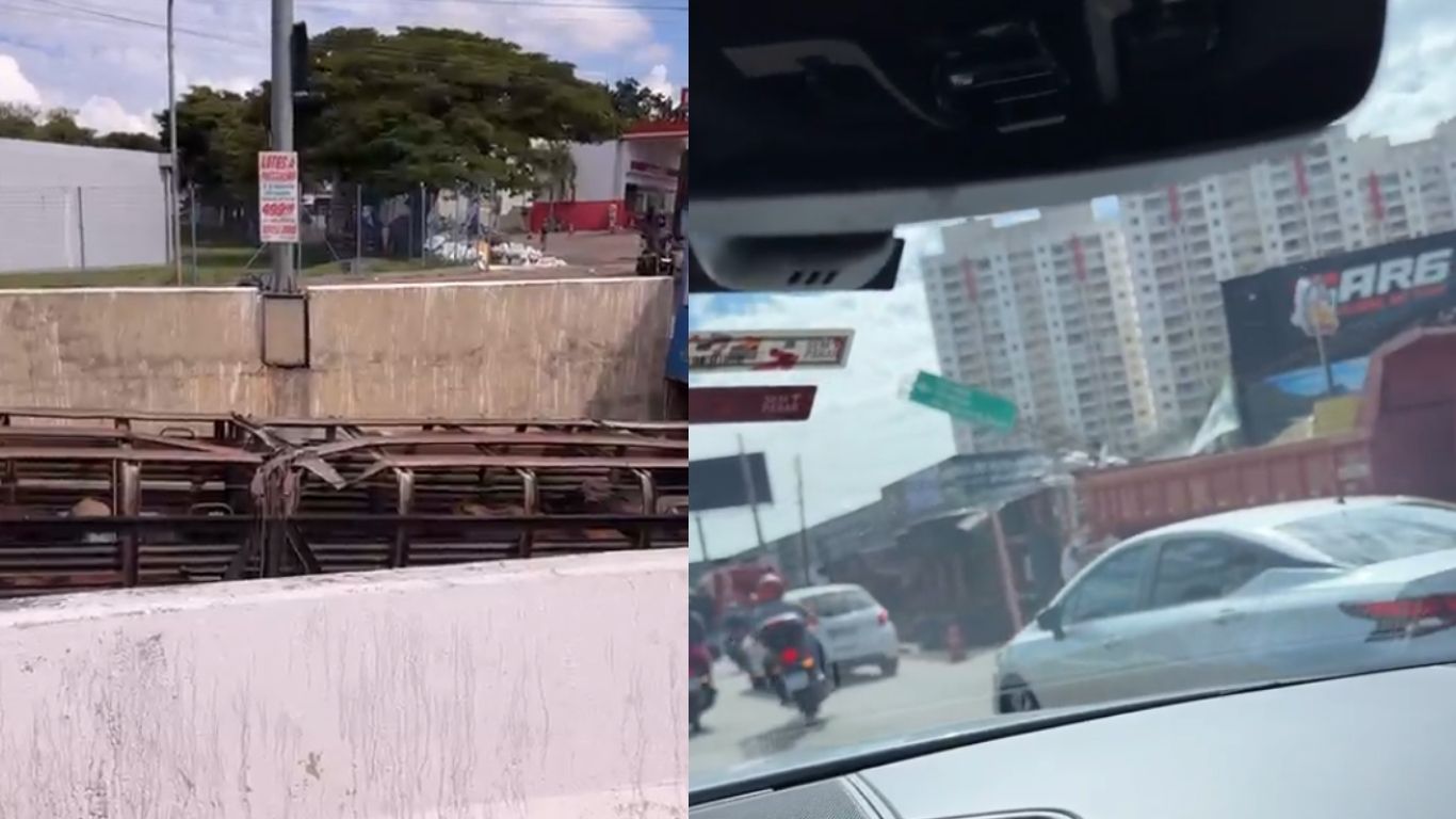 Vídeo mostra situação inusitada com dois acidentes no mesmo trecho da Rodovia dos Romeiros