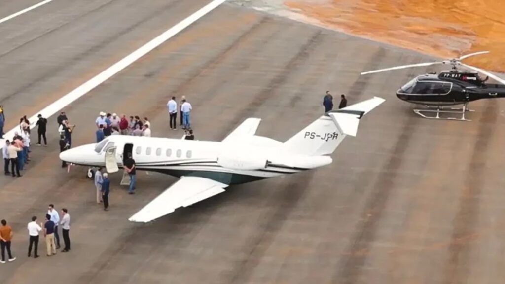Maior aeroporto executivo privado em construção no Brasil avança em Goiás