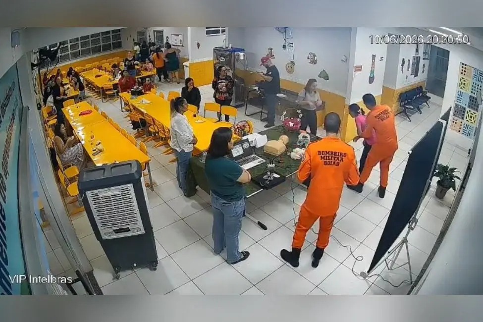 Servidora se engasga minutos após treinamento de primeiros socorros e é salva por bombeiros em Goiás