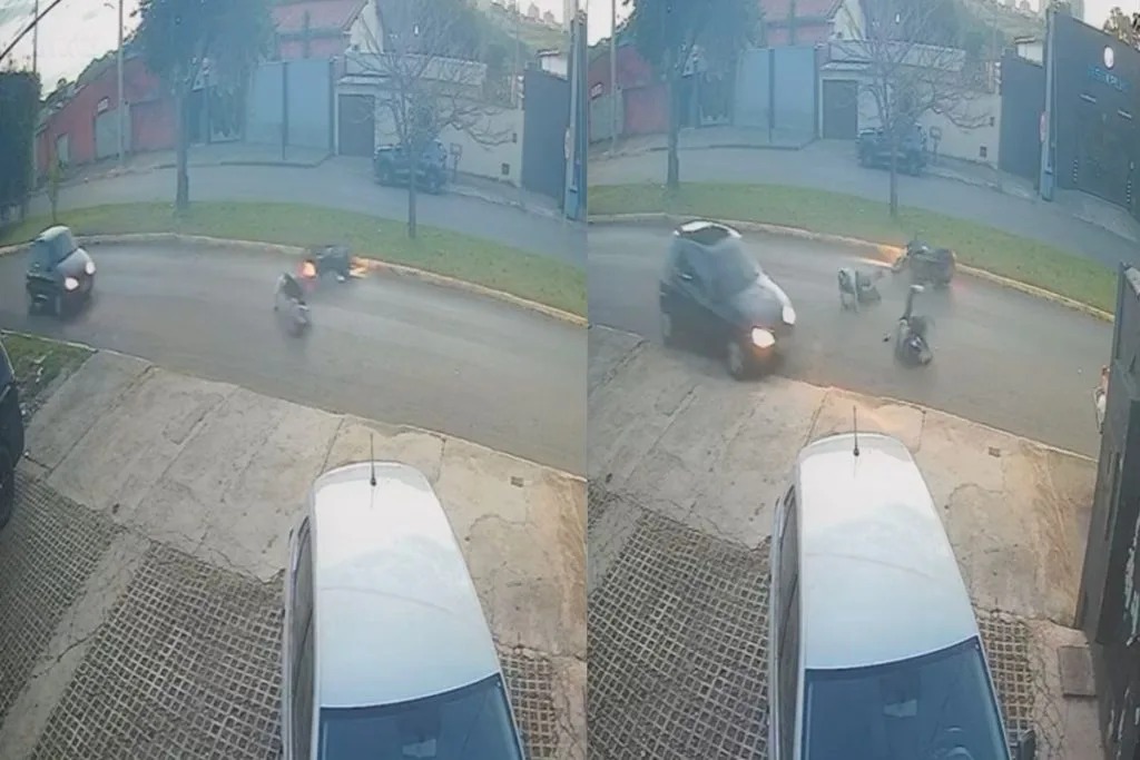 Fio solto provoca queda de motociclistas e quase termina em tragédia em Anápolis