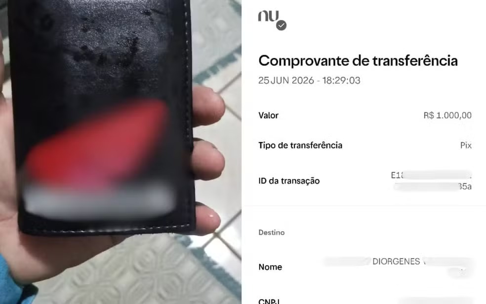 'Nem acreditei': piscineiro recebe R$ 1 mil de desconhecido após perder carteira em Goiânia