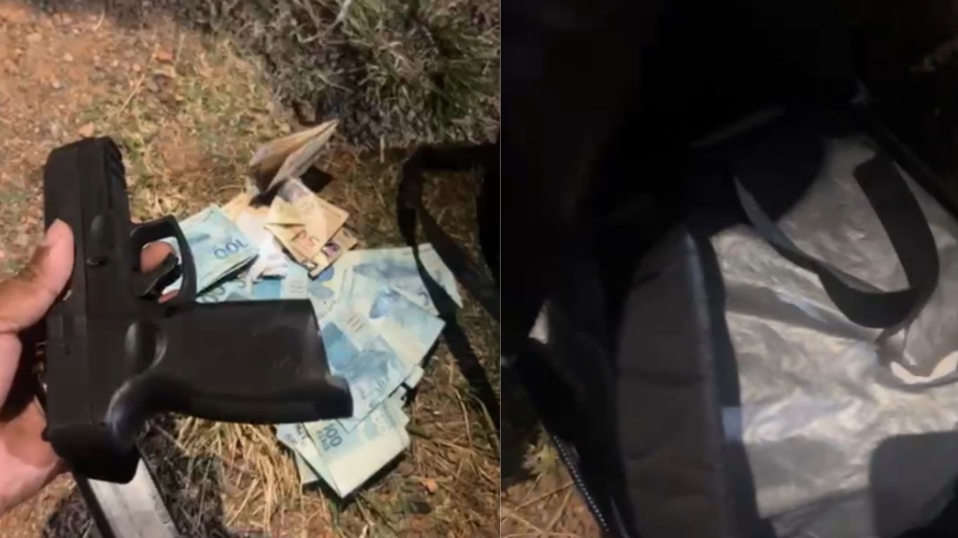 Menina de 11 anos é encontrada andando sozinha com pistola e mais de R$ 7 mil em Goiás