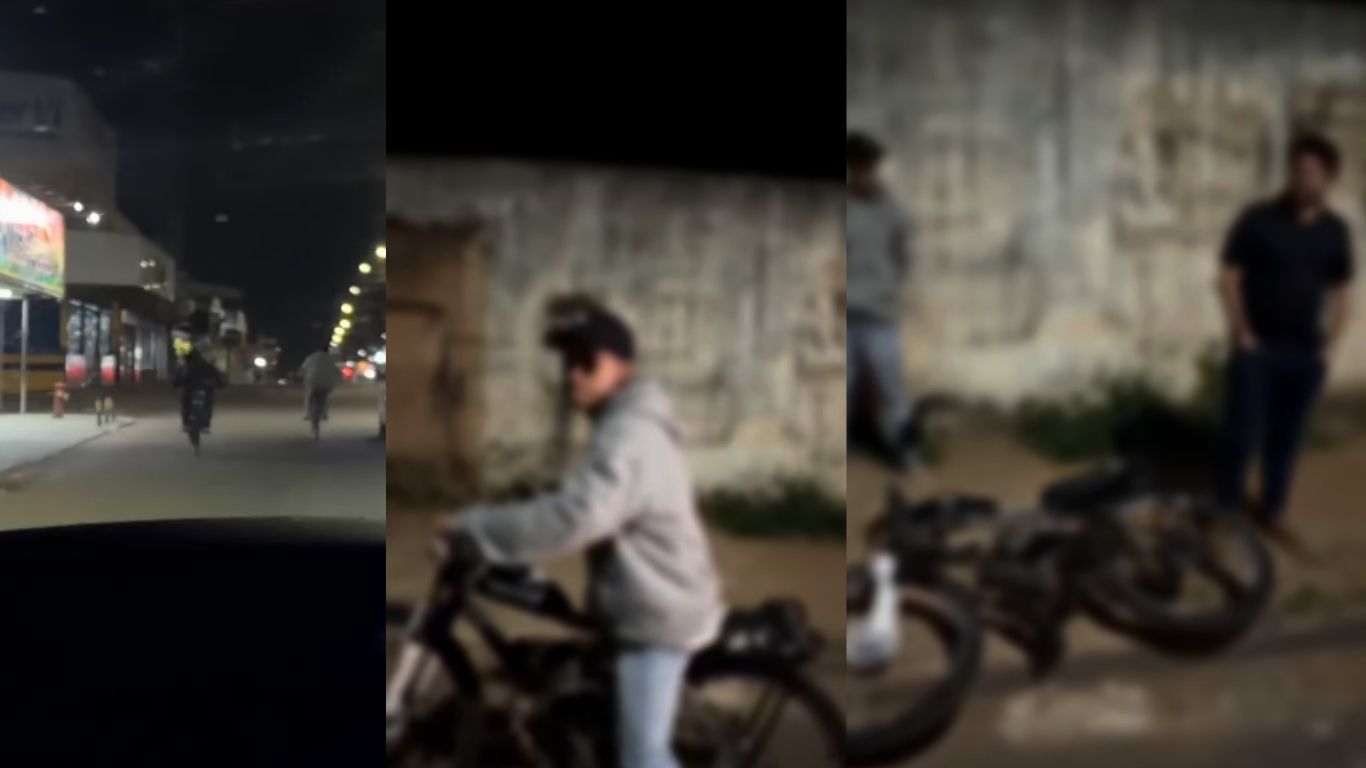 Prefeito de Anápolis aborda jovens que dirigiam em bicicletas motorizadas barulhentas e faz alerta