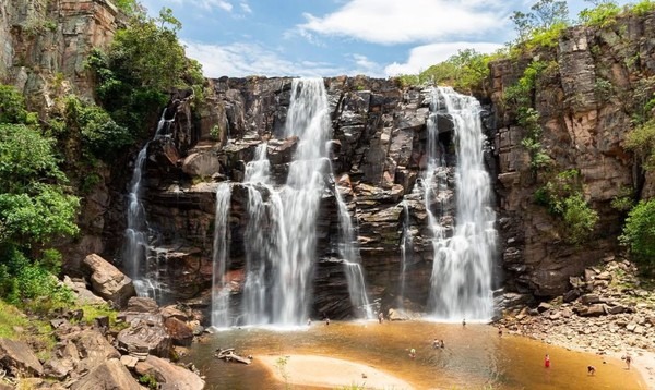 Cachoeira famosa de Goiás ficou mais de 250 anos sem água; entenda o motivo