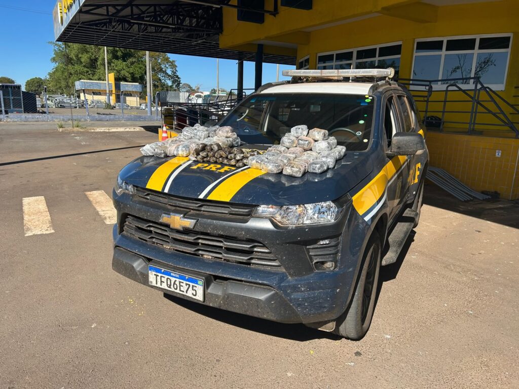 PRF encontra 37 kg de haxixe escondidos em tanque de combustível na BR-153