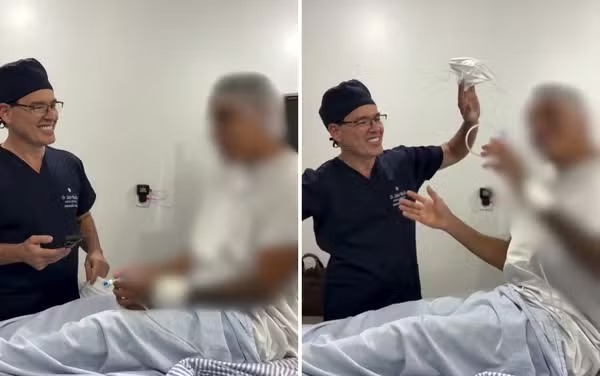 Antes da cirurgia, médico faz dueto com paciente e cena viraliza nas redes sociais