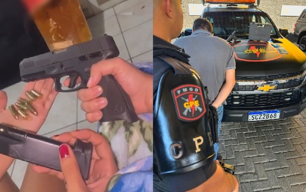 Homem é preso em Goiânia após adolescente ostentar pistola em publicação nas redes sociais