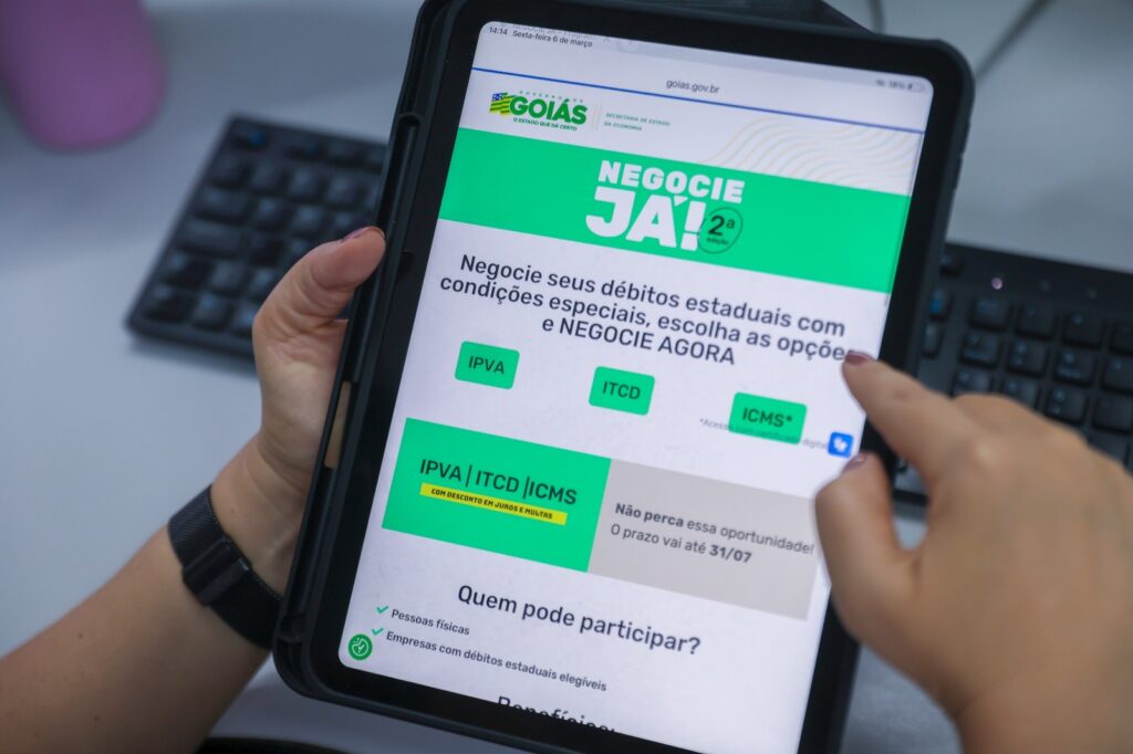 Últimos dias para negociar dívidas de ICMS, IPVA e ITCD em Goiás