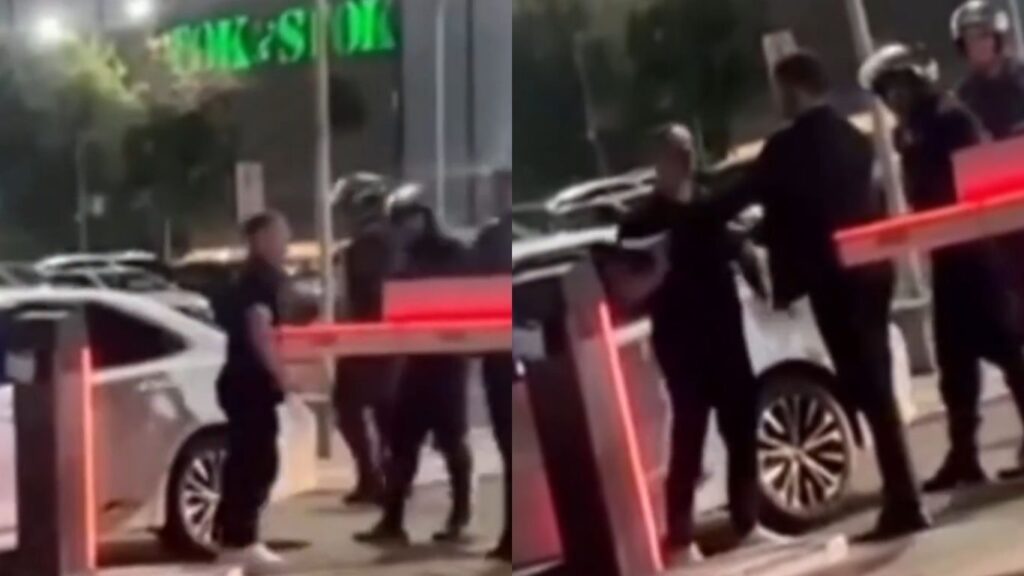 Motorista derruba cancela e causa confusão no Shopping Flamboyant, em Goiânia