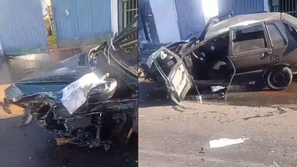 Três pessoas ficam gravemente feridas após acidente no Setor Buena Vista 4, em Goiânia