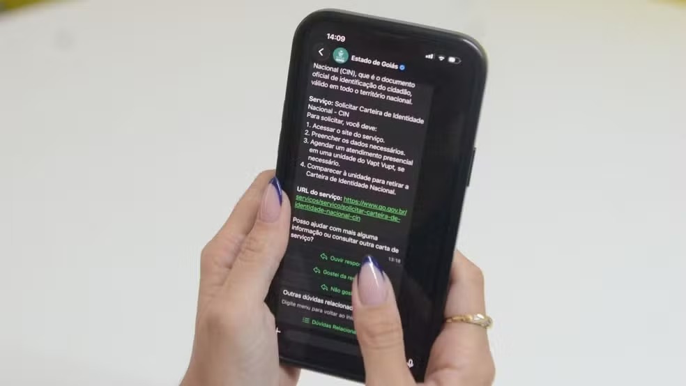 Agora é online: veja quais serviços públicos já podem ser solicitados pelo WhatsApp em Goiás