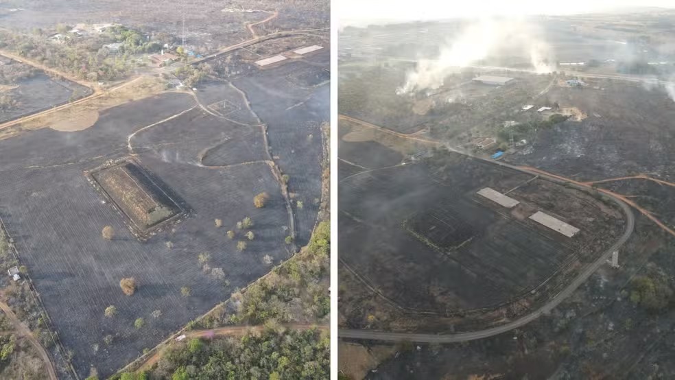 Incêndio atinge Parque Estadual onde são armazenados rejeitos do Césio-137 em Goiânia