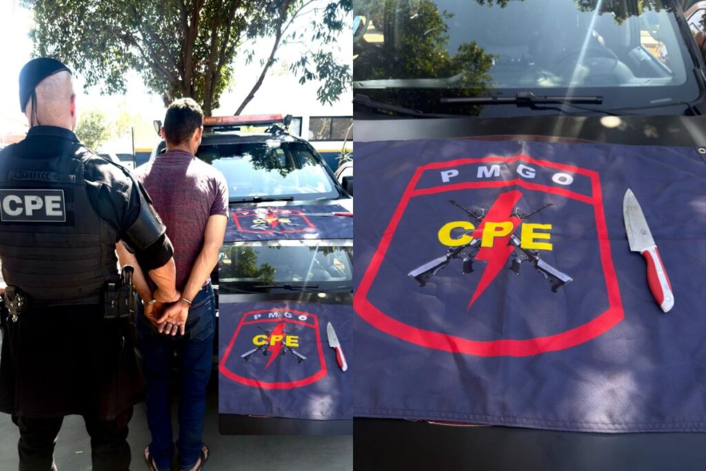 Filho é preso em flagrante após esfaquear o próprio pai em Aparecida de Goiânia