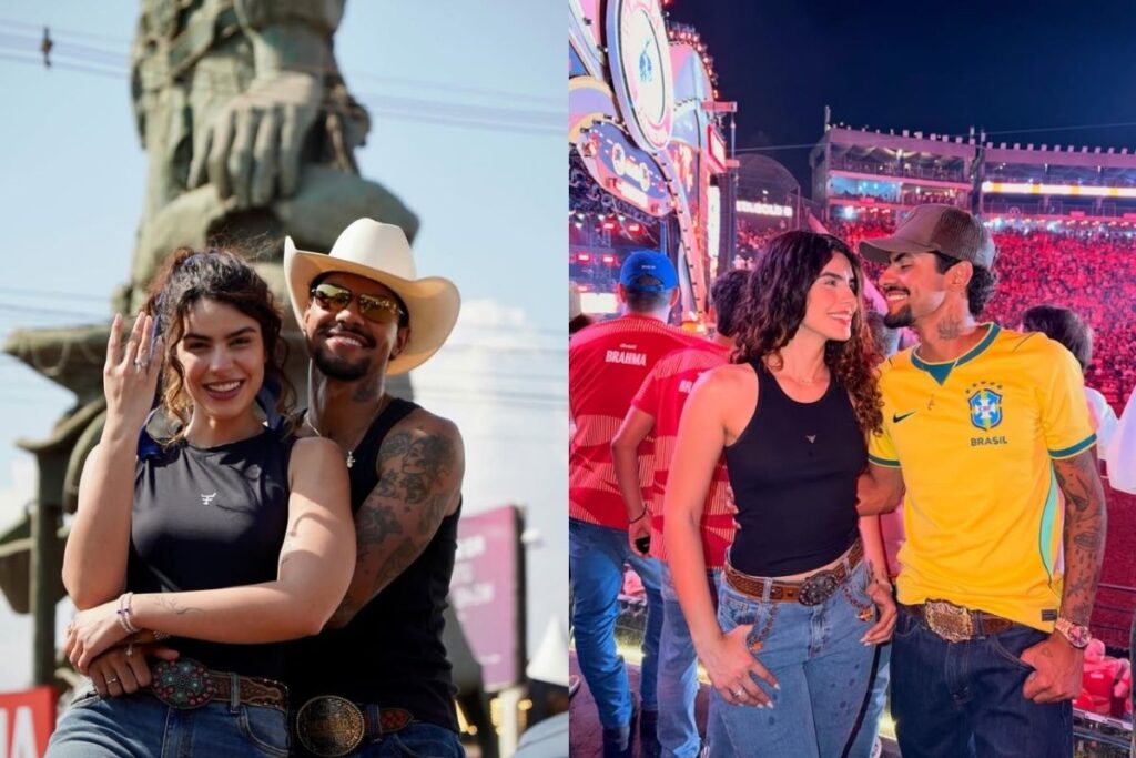 “Aceita namorar comigo, amor da minha vida?”, Jeninho pede influenciadora em namoro durante Festa de Barretos