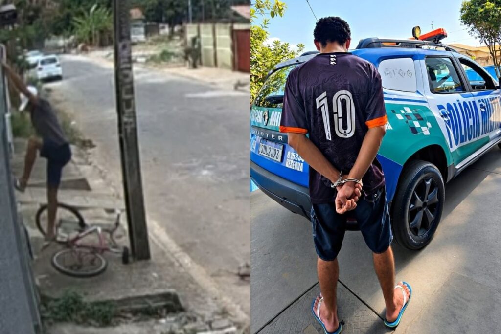 Homem é preso após furtar bicicleta e vender veículo para comprar drogas, em Aparecida de Goiânia