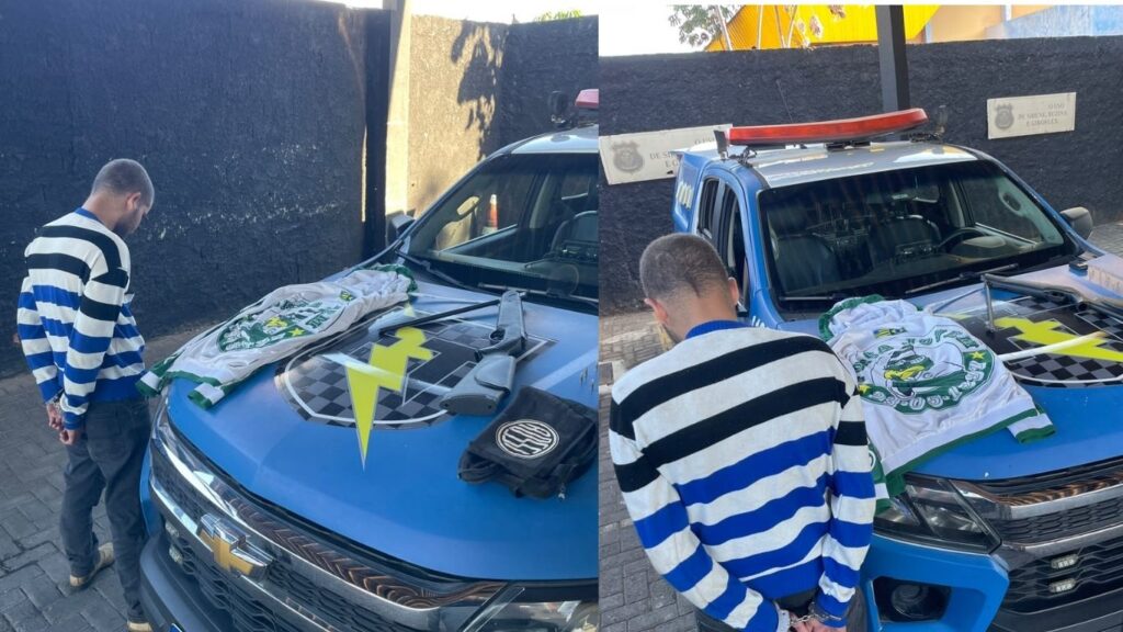 Integrante de torcida organizada é preso após publicar vídeos atirando para o alto em Aparecida de Goiânia