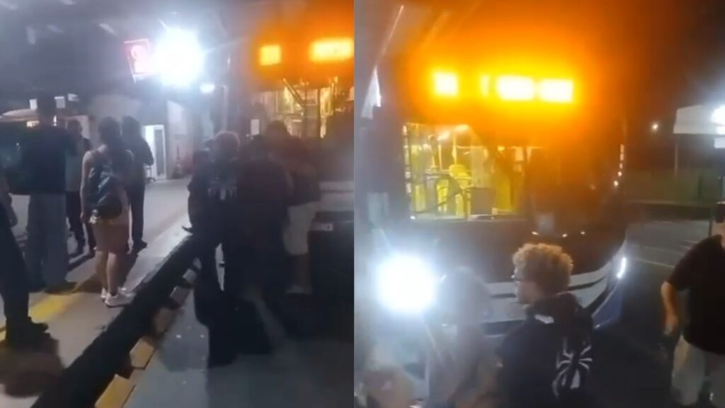 Confusão e agressão com extintor assustam passageiros no Terminal Vera Cruz em Goiânia