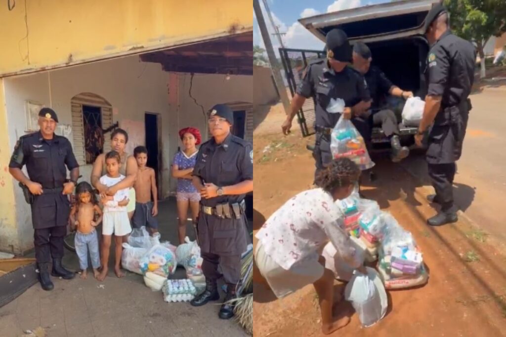 CPE de Trindade entrega cestas básicas a família que passava por necessidades
