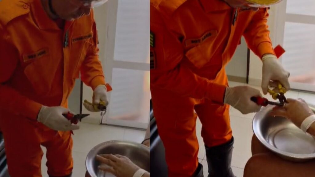 Aliança fica presa em dedo de paciente e mobiliza equipe dos Bombeiros em Jataí