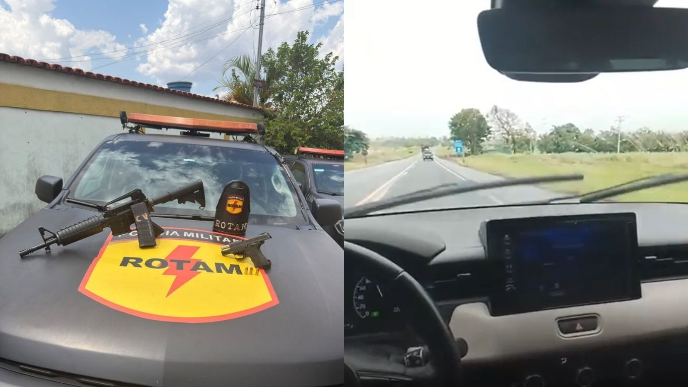 Fuga de mais de 15 km termina com suspeito morto após confronto com a Rotam em Professor Jamil