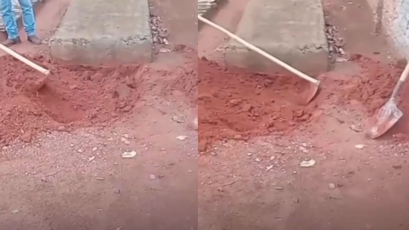Família precisa cavar própria cova para enterrar parente em distrito de Jaraguá