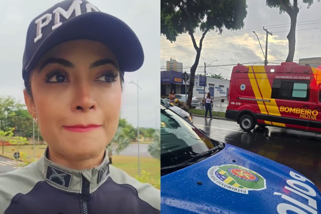 “Você não está sozinha”: 2ª Sargento da PM emociona ao consolar mulher após acidente, em Goiânia