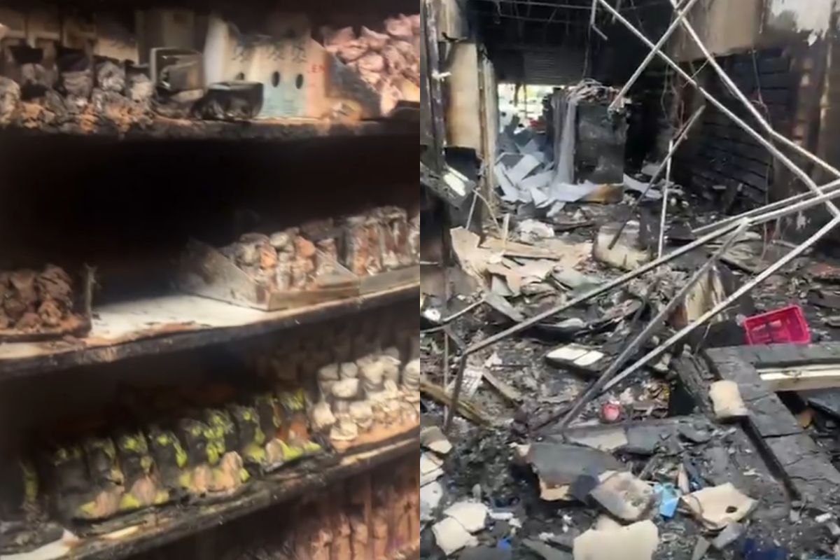 “Eu sei que ele vai vir para me matar agora”, diz empresária que teve carro e comércio incendiados, em Senador Canedo