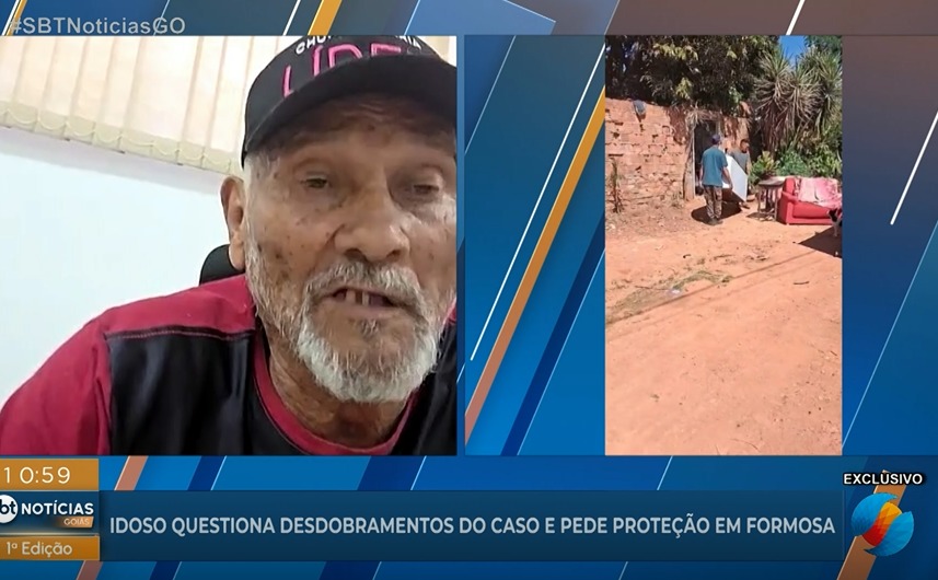 Idoso volta de viagem, encontra casa invadida e é agredido por homem; suspeito é liberado após audiência de custódia em Goiás