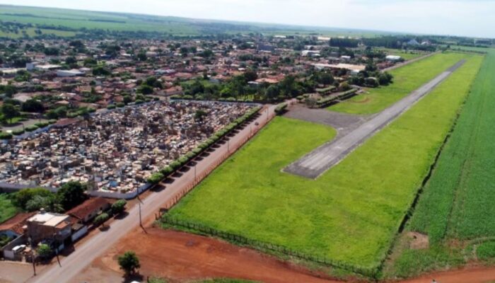 Vista aérea de Santa Helena de Goiás. (Foto: Divulgação/ Prefeitura)