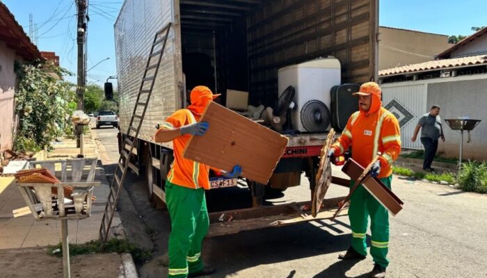 Goiânia amplia agendamentos do cata-treco para 140 por dia; veja como solicitar o serviço