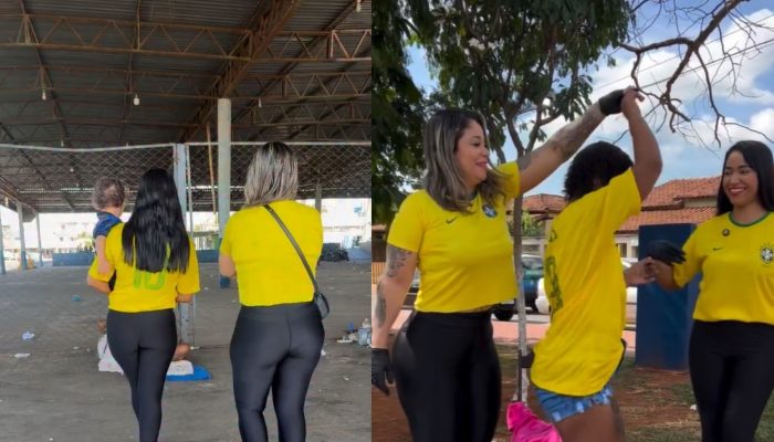 Influenciadora emociona web ao promover ‘dia de princesa’ para mulher em situação de rua em Goiânia