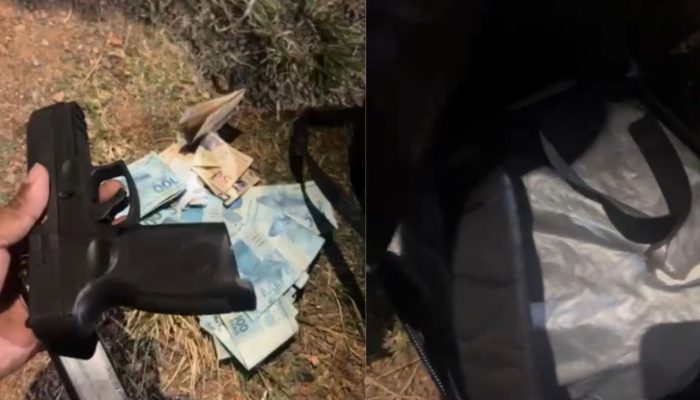 Menina de 11 anos é encontrada andando sozinha com pistola e mais de R$ 7 mil em Goiás