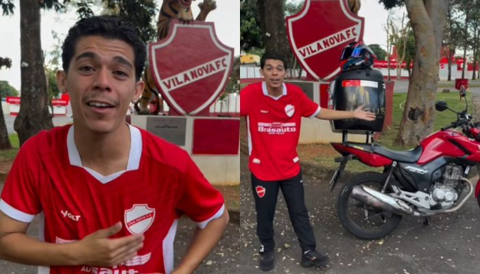 De Goiânia a Maceió: torcedor do Vila Nova faz viagem de moto para apoiar o time