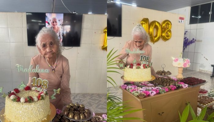 Mulher mais velha de Goiás comemora 108 anos com festa e churrasco em Bela Vista