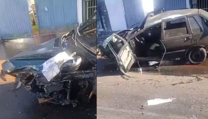 Três pessoas ficam gravemente feridas após acidente no Setor Buena Vista 4, em Goiânia