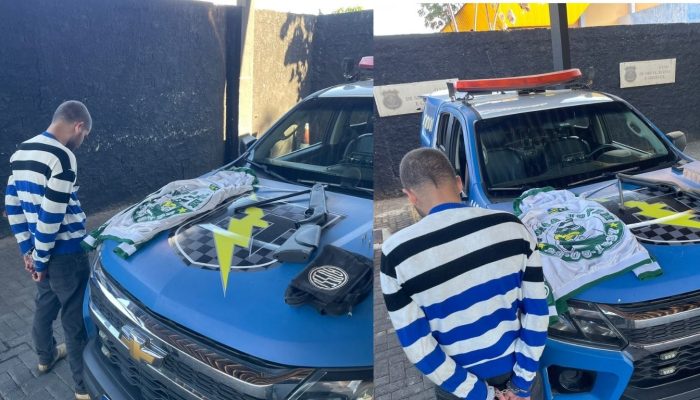 Integrante de torcida organizada é preso após publicar vídeos atirando para o alto em Aparecida de Goiânia