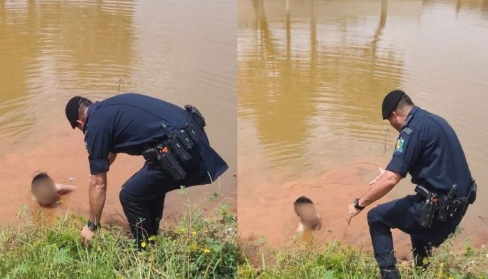 Guarda Municipal resgata criança autista de 10 anos dentro de lago em Formosa