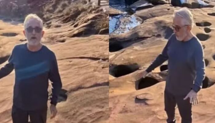 Imagem mostra corretor de imóveis em vídeo na Serra da Portaria