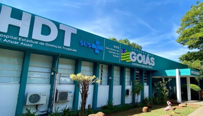 Imagem mostra Hospital de Doenças Tropicais