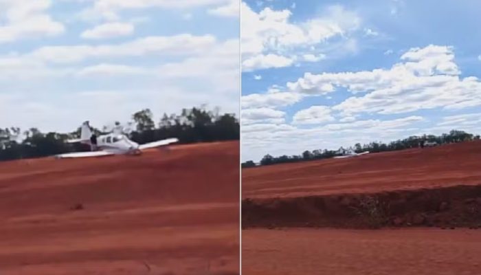 Avião de pequeno porte faz pouso forçado em Rio Verde