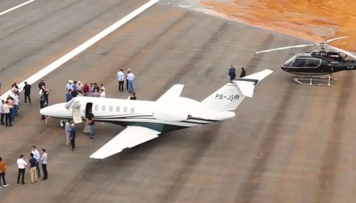 Maior aeroporto executivo privado em construção no Brasil avança em Goiás