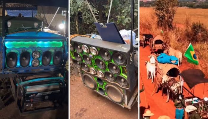 Carro de boi com som automotivo? Romeiros inovam e chamam atenção na Romaria de Trindade
