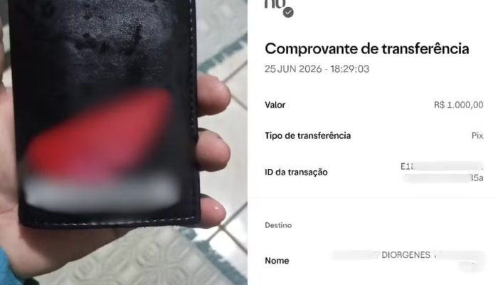 'Nem acreditei': piscineiro recebe R$ 1 mil de desconhecido após perder carteira em Goiânia