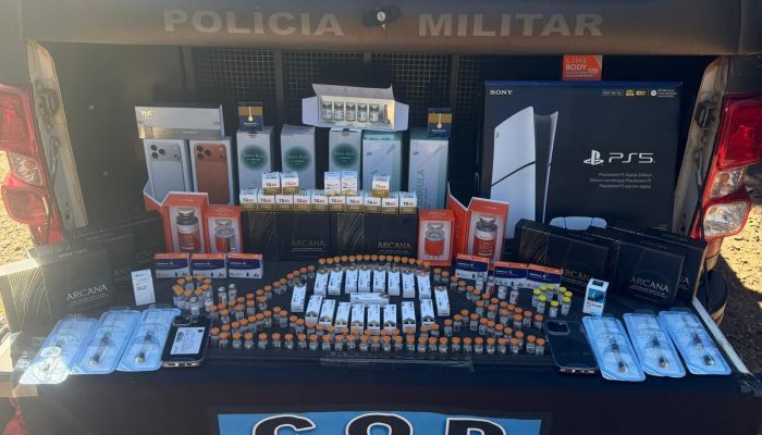 COD apreende 151 ampolas de tirzepatida escondidas em eletrônicos e prende dupla em Goiás