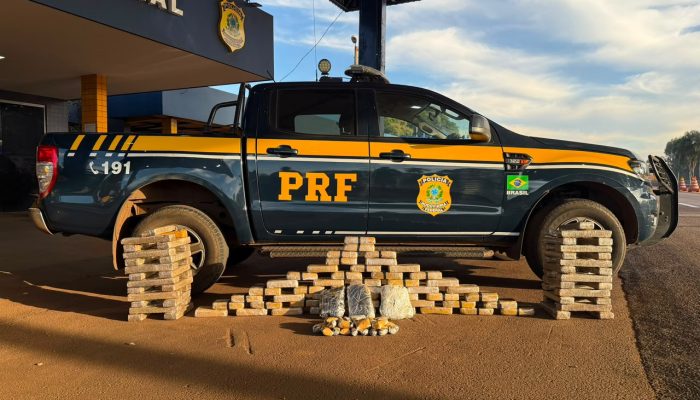PRF apreende mais de 100 kg de drogas na BR-060 e prende dupla em flagrante