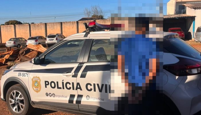 Homem é preso em flagrante por estupro de vulnerável contra adolescente de 13 anos em Anápolis